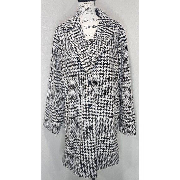 Torrid Jackets & Blazers - Torrid Cozy Double Knit Longline Blazer Oversized Sz 2 (18-20) Taffy Glenn Plaid